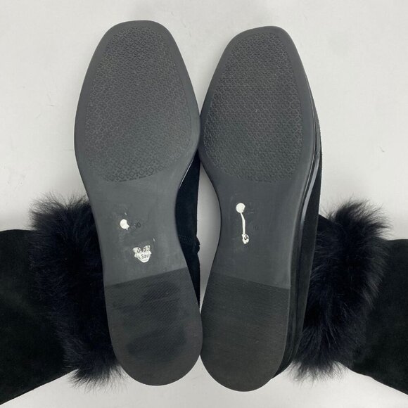 TORY BURCH Marcel Genuine Shearling Wedge Knee High Boot Size 10 - Picture 7 of 12